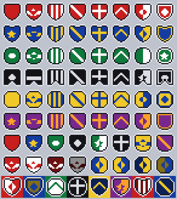 Grade de escudos de clubes gerados